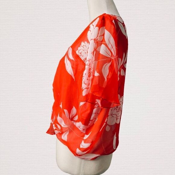 NWT Show Me Your Mumu Hava Nova Floral Sheer Top - Picture 4 of 5